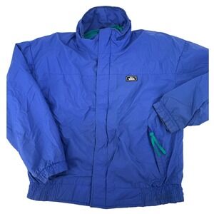 Vintage Woolrich Jacket‎ Blue Zip Up Mens Large spots